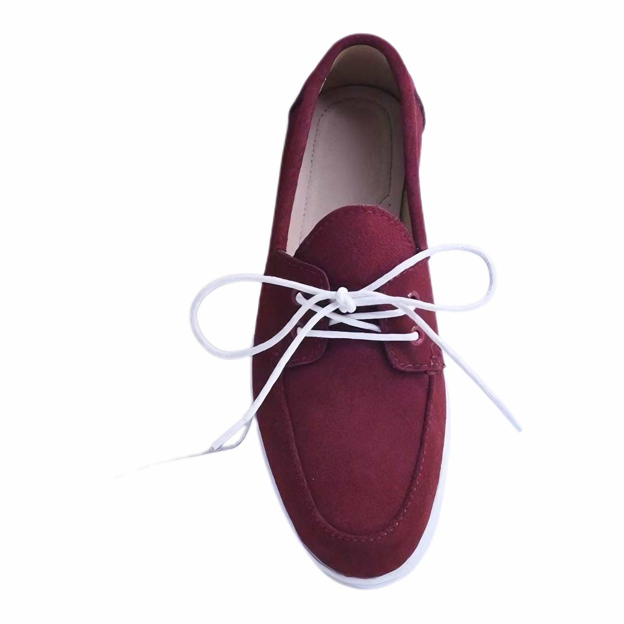 Loafer & Moccasin — LOAFER_01_Suede_Lace_Up_Loafer_Burgundy.JPG